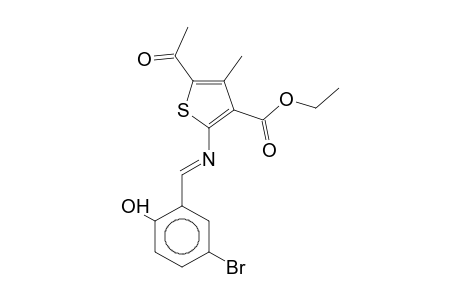Ethyl 5-acetyl-2-(5-bromosalicylideneamino)-4-methyl-3-thiophenecarboxylate