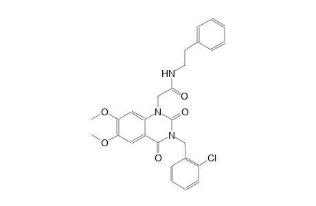 2-(3-(2-chlorobenzyl)-6,7-dimethoxy-2,4-dioxo-3,4-dihydro-1(2H)-quinazolinyl)-N-(2-phenylethyl)acetamide