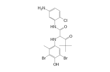 Pentanamide, N-(5-amino-2-chlorophenyl)-2-[(3,5-dibromo-4-hydroxy-2-methylphenyl)amino]-4,4-dimethyl-3-oxo-
