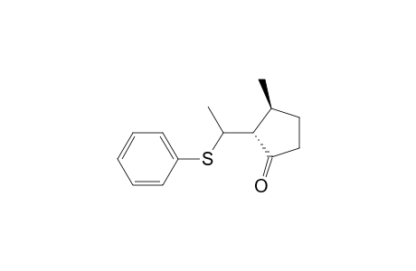 trans-3-Methyl-2(1'-phenylthioethyl)cyclopentanone