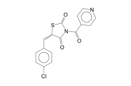 5-(4-Chlorobenzylidene)-3-(4-pyridylcarbonyl)-2,4-thiazolidinedione