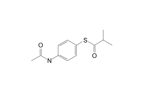 N-Acetyl-4-mercaptoaniline, S-(2-methylpropionyl)-