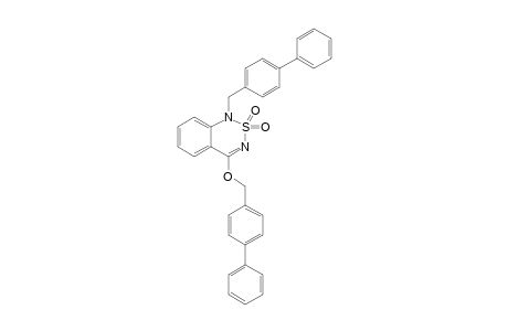 1-(4-Biphenylylmethyl)-4-(4-biphenylylmethoxy)-2,1,3-benzothiadiazine 2,2-dioxide