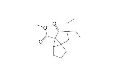Cyclopropa[1,2:1,3]dicyclopentene-3a(1H)-carboxylic acid, 2,2-diethylhexahydro-3-oxo-, methyl ester, (.+-.)-