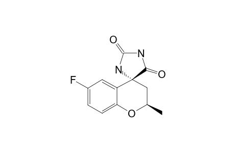 (4R)-2,3-DIHYDRO-6-FLUORO-2R-METHYLSPIRO-[CHROMAN-4,4'-IMIDAZOLINE]-2',5'-DIONE