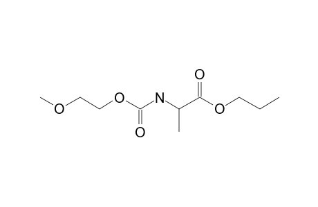 L-Alanine, N-(2-methoxyethoxycarbonyl)-, propyl ester