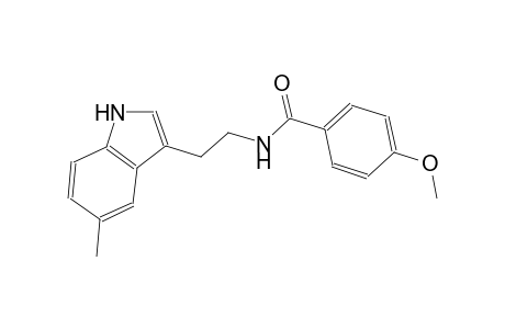 4-methoxy-N-[2-(5-methyl-1H-indol-3-yl)ethyl]benzamide