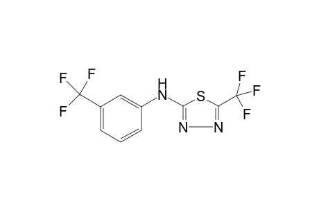 N-[3-(Trifluoromethyl)phenyl]-N-[5-(trifluoromethyl)-1,3,4-thiadiazol-2-yl]amine