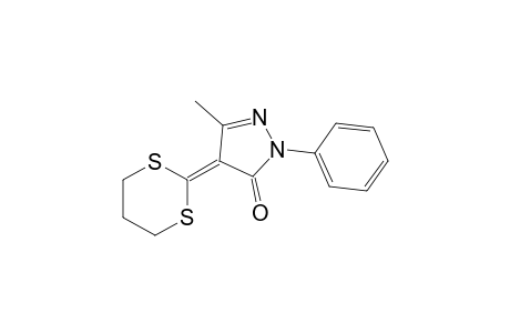 4-(1,3-dithian-2-ylidene)-5-methyl-2-phenyl-2,4-dihydro-3H-pyrazol-3-one