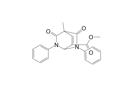 2,6-Diazabicyclo[2.2.2]oct-7-ene-7-carboxylic acid, 4-methyl-3,5-dioxo-2,6-diphenyl-, methyl ester