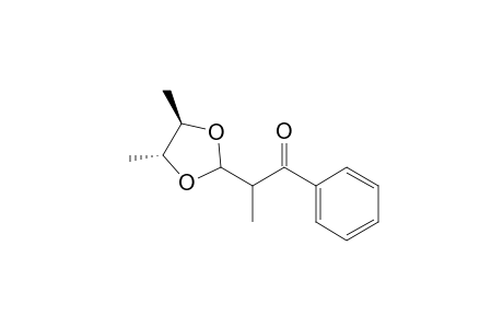 1-Phenyl-2-[4,5-trans-dimethyl-1,3-dioxolan-2-yl]propan-1-one