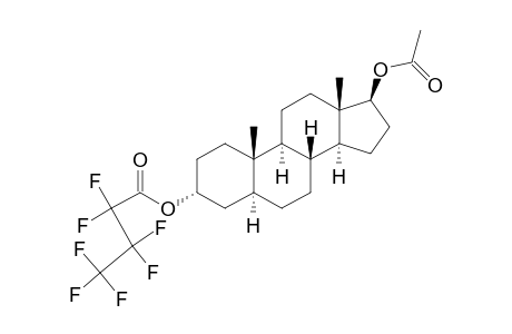 Androstane-3,17-diol, 17-acetate 3-(heptafluorobutanoate), (3.alpha.,5.alpha.,17.beta.)-