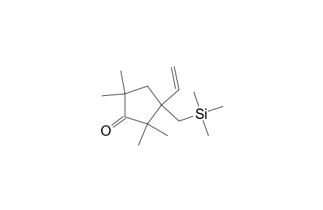 2,2,5,5-Tetramethyl-3-(trimethylsilylmethyl)-3-vinylcyclopentanone