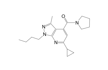 1-butyl-6-cyclopropyl-3-methyl-4-(1-pyrrolidinylcarbonyl)-1H-pyrazolo[3,4-b]pyridine