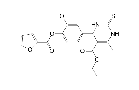 5-pyrimidinecarboxylic acid, 4-[4-[(2-furanylcarbonyl)oxy]-3-methoxyphenyl]-1,2,3,4-tetrahydro-6-methyl-2-thioxo-, ethyl ester