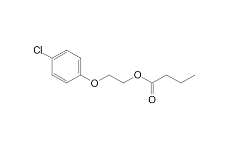 Butyric acid, 2-(p-chlorophenoxy)ethyl ester