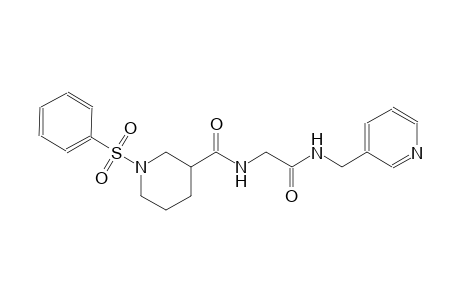 3-piperidinecarboxamide, N-[2-oxo-2-[(3-pyridinylmethyl)amino]ethyl]-1-(phenylsulfonyl)-