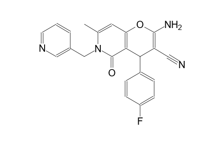 2-amino-4-(4-fluorophenyl)-7-methyl-5-oxo-6-(3-pyridinylmethyl)-5,6-dihydro-4H-pyrano[3,2-c]pyridine-3-carbonitrile