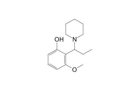 3-Methoxy-2-[1-(1-piperidinyl)propyl]phenol