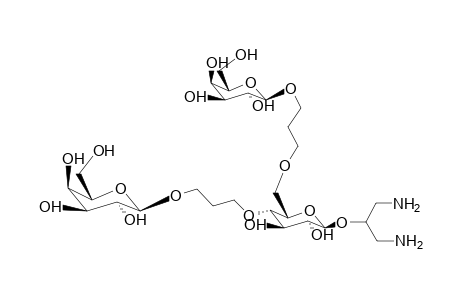(1,3-Diamino-prop-2-yl)-4,6-O-bis-(b-d-galactopyranosyloxypropyl)-b-d-glucopyranoside