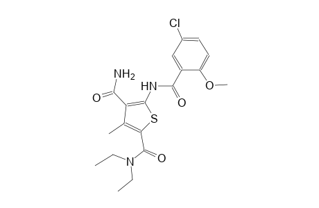 5-[(5-chloro-2-methoxybenzoyl)amino]-N~2~,N~2~-diethyl-3-methyl-2,4-thiophenedicarboxamide