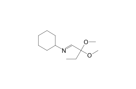 2,2-Dimethoxybutylidene-N-cyclohexylamine
