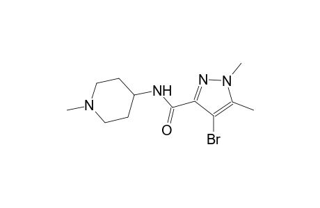 4-bromo-1,5-dimethyl-N-(1-methyl-4-piperidinyl)-1H-pyrazole-3-carboxamide