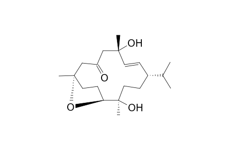 (1S,2R,5S,6E,8S,12S)-2,8,12-trimethyl-2,8-bis(oxidanyl)-5-propan-2-yl-15-oxabicyclo[10.2.1]pentadec-6-en-10-one