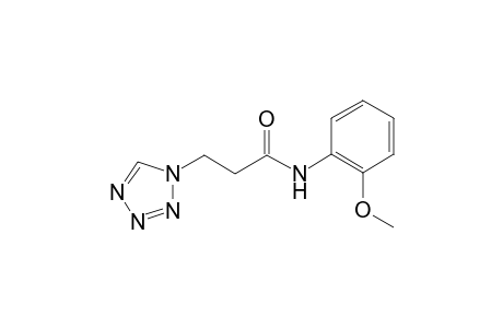 N-(2-methoxyphenyl)-3-(1,2,3,4-tetrazol-1-yl)propanamide
