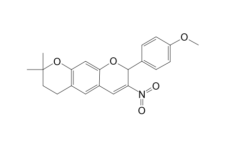 2H,6H-Benzo[1,2-b:5,4-b']dipyran, 7,8-dihydro-2-(4-methoxyphenyl)-8,8-dimethyl-3-nitro-