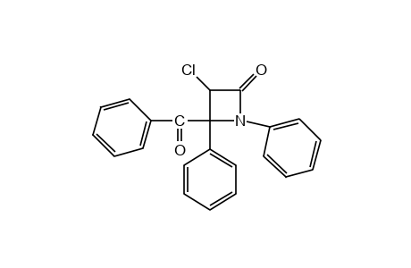 4-benzoyl-3-chloro-1,4-diphenyl-2-azetidinone