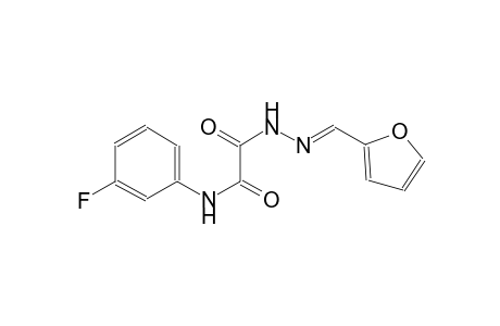 N-(3-Fluorophenyl)-2-[(2E)-2-(2-furylmethylene)hydrazino]-2-oxoacetamide