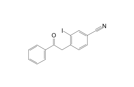 3-Iodo-4-(2-oxo-2-phenylethyl)benzonitrile