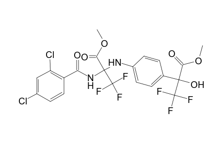 Propionic acid, 2-(2,4-dichlorobenzoylamino)-3,3,3-trifluoro-2-[4-(2,2,2-trifluoro-1-hydroxy-1-methoxycarbonylethyl)phenylamino]-, methyl ester