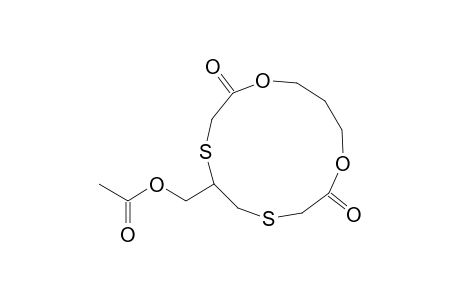 9-(Acetoxymethyl)-1,5-dioxa-8,11-dithiacyclotridecane-6-13-dione