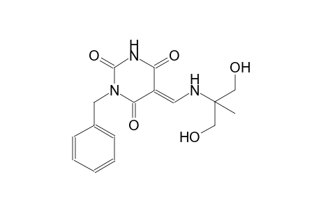 (5E)-1-benzyl-5-({[2-hydroxy-1-(hydroxymethyl)-1-methylethyl]amino}methylene)-2,4,6(1H,3H,5H)-pyrimidinetrione