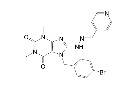 isonicotinaldehyde [7-(4-bromobenzyl)-1,3-dimethyl-2,6-dioxo-2,3,6,7-tetrahydro-1H-purin-8-yl]hydrazone