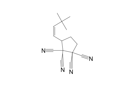 cis-3-(2-t-Butylvinyl)cyclopentane-1,1,2,2-tetracarbonitrile