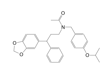 acetamide, N-[3-(1,3-benzodioxol-5-yl)-3-phenylpropyl]-N-[[4-(1-methylethoxy)phenyl]methyl]-