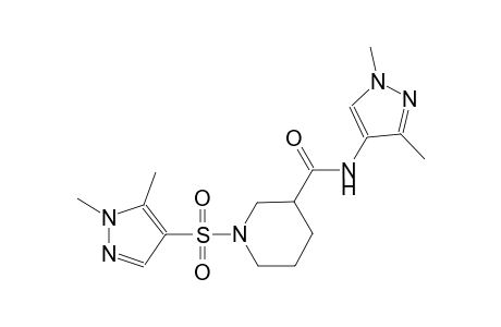 N-(1,3-dimethyl-1H-pyrazol-4-yl)-1-[(1,5-dimethyl-1H-pyrazol-4-yl)sulfonyl]-3-piperidinecarboxamide