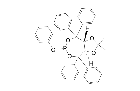 (3aR,8aR)-2,2-dimethyl-6-phenoxy-4,4,8,8-tetraphenyl-3a,8a-dihydro-[1,3]dioxolo[4,5-e][1,3,2]dioxaphosphepin