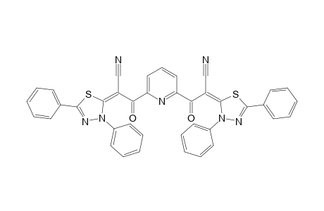 2,6-Bis-[(2E)-2-(3,4-diphenyl-1,3,4-thiadiazol-2(3H)-ylidene)-3-oxopropanenitrile-2-yl]pyridine