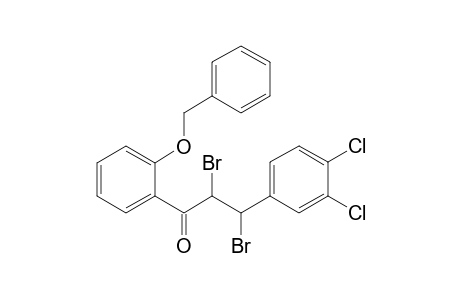 1-(2-benzoxyphenyl)-2,3-dibromo-3-(3,4-dichlorophenyl)propan-1-one