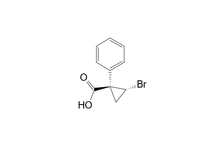 Cyclopropanecarboxylic acid, 2-bromo-1-phenyl-, trans-