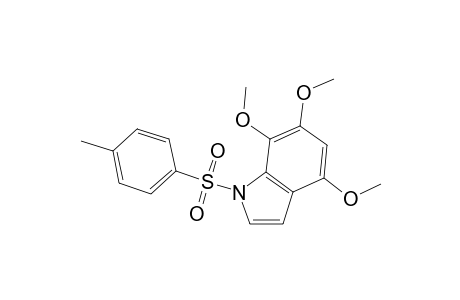 4,6,7-trimethoxy-1-(4-methylphenyl)sulfonyl-indole