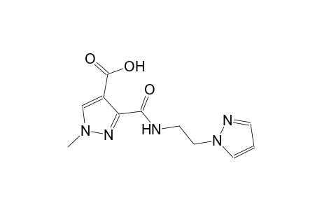 1H-pyrazole-4-carboxylic acid, 1-methyl-3-[[[2-(1H-pyrazol-1-yl)ethyl]amino]carbonyl]-