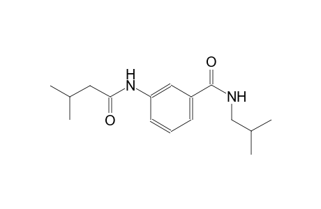 N-isobutyl-3-[(3-methylbutanoyl)amino]benzamide