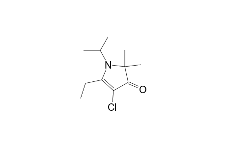3H-Pyrrol-3-one, 4-chloro-5-ethyl-1,2-dihydro-2,2-dimethyl-1-(1-methylethyl)-