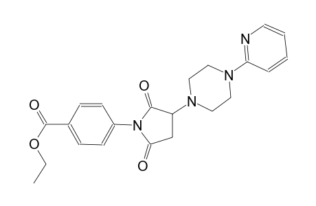 benzoic acid, 4-[2,5-dioxo-3-[4-(2-pyridinyl)-1-piperazinyl]-1-pyrrolidinyl]-, ethyl ester