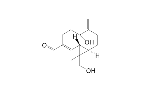 (1R,10R,E)-6-hydroxy-11-(hydroxymethyl)-11-methyl-7-methylenebicyclo[8.1.0]undec-2-ene-3-carbaldehyde